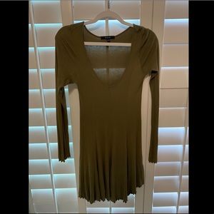 Olive green dress